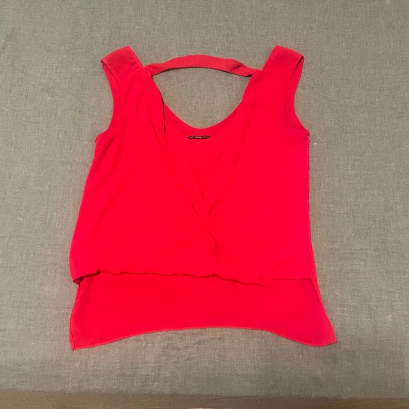 CLOSING SALE! Red Canal Blouse - Picture 5 of 6